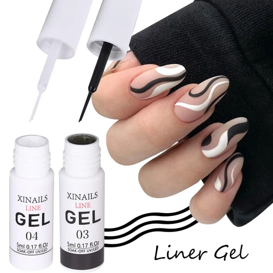 vernis à ongles Gel, 5ml, stylo en soie avec brosse