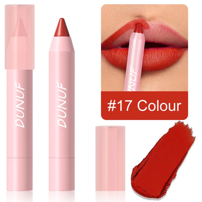Lápiz labial resistente al agua, 18 colores 