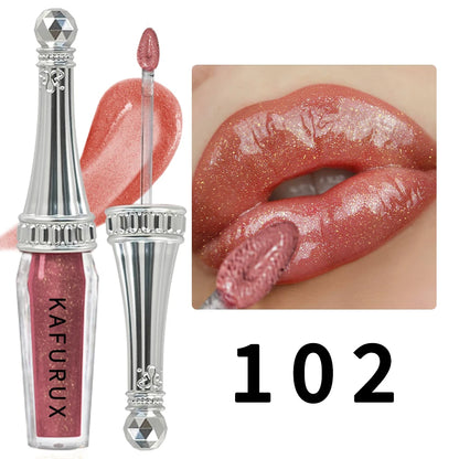 Labial líquido con purpurina, 6 colores 