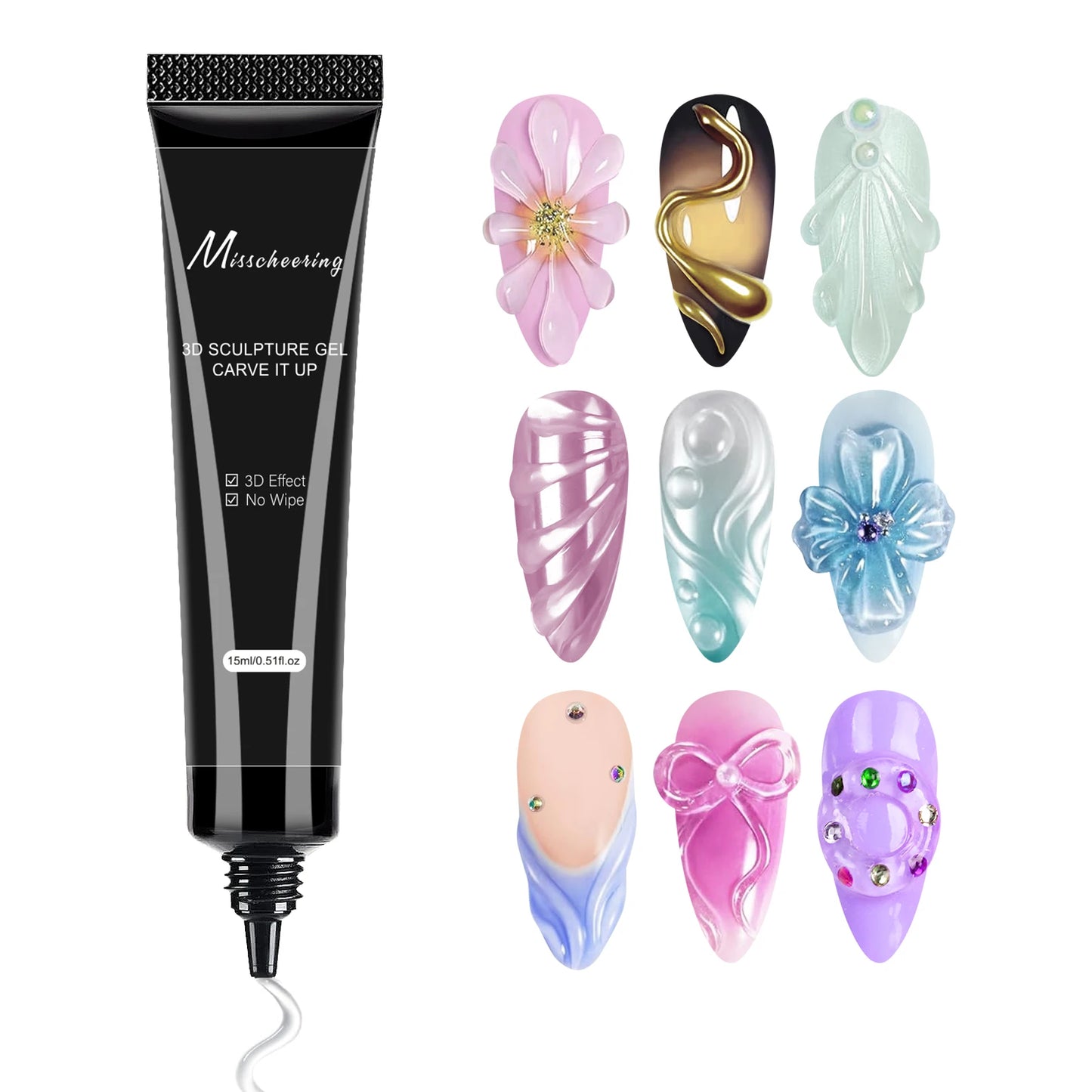 Gel 3D pour Nail Art 15ml