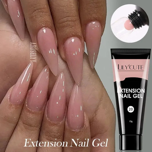LILYCUTE 15ML Extension rapide Gel vernis à ongles acrylique
