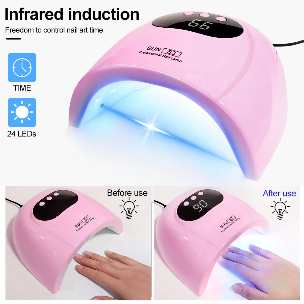 LED lampe UV pour ongles Gel vernis séchage