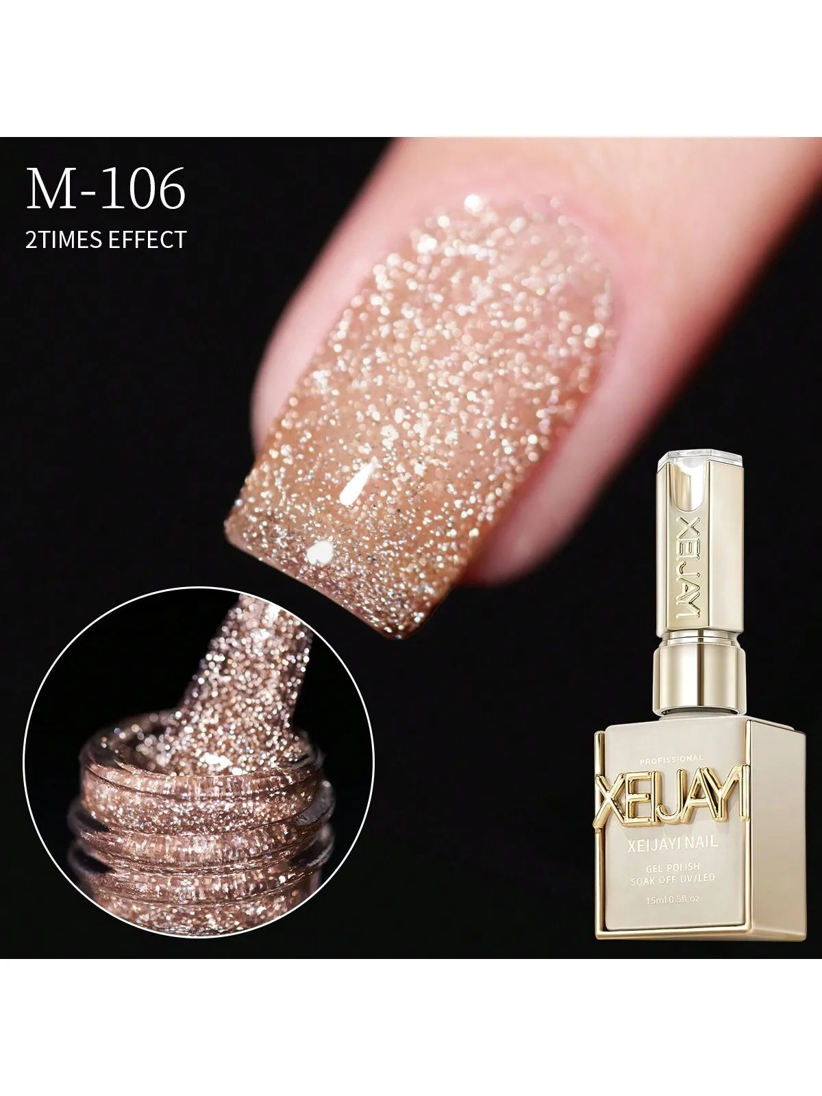 Gel vernis à ongles diamant 15ml