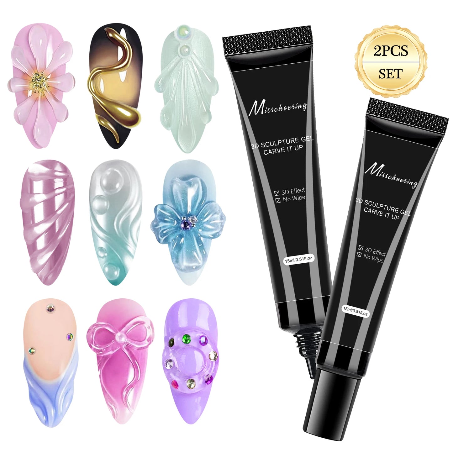 Gel 3D pour Nail Art 15ml