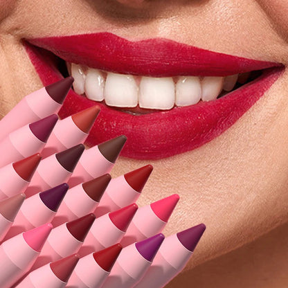 Lápiz labial resistente al agua, 18 colores 