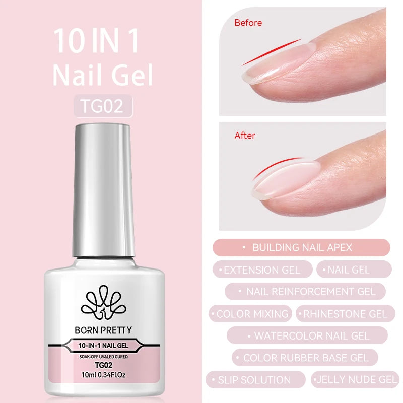 BORN PRETTY gele nu Gel vernis à ongles 10ml