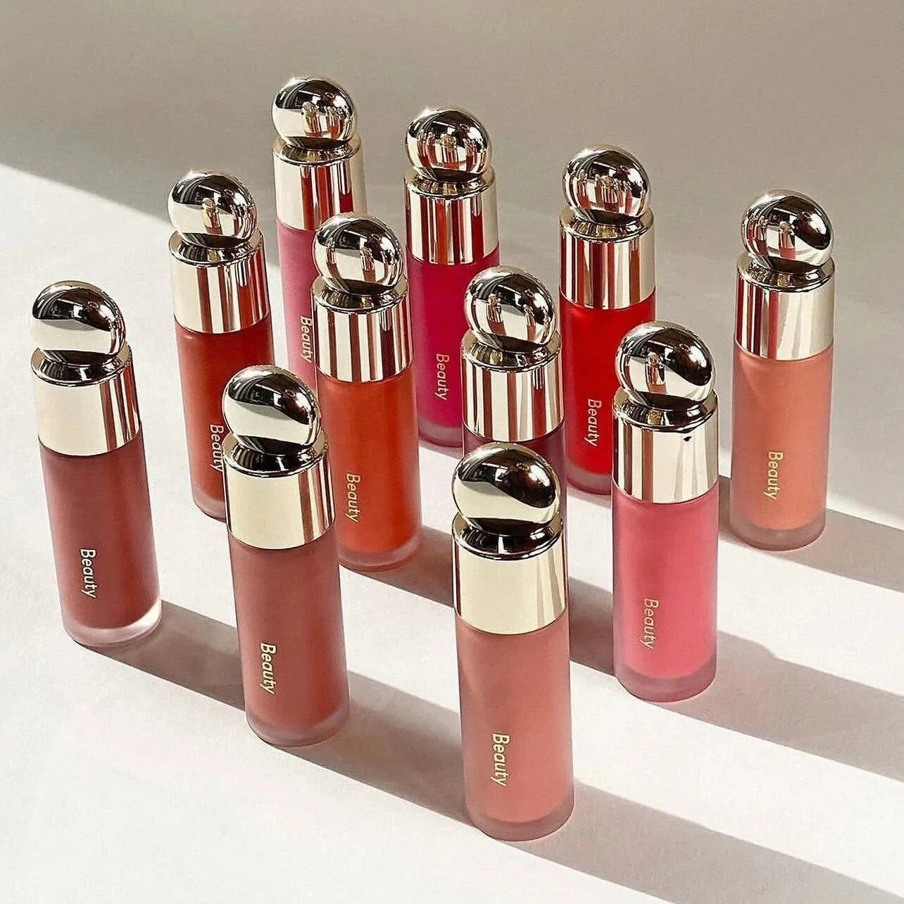 Maquillage chaud rouge à lèvre