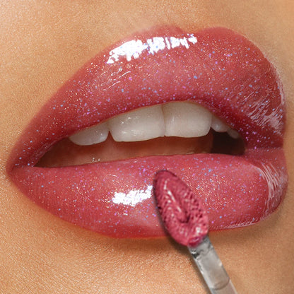 Labial líquido con purpurina, 6 colores 