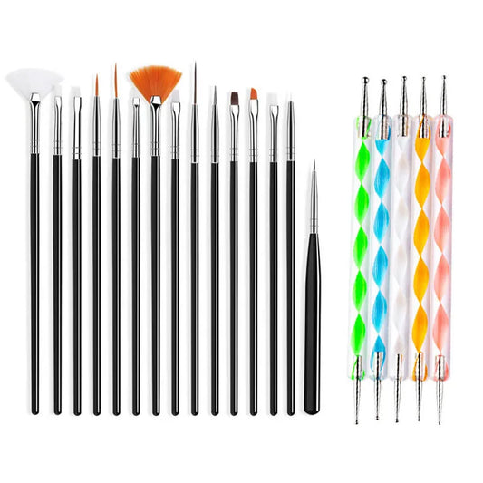 Ensemble de pinceaux pour Nail Art